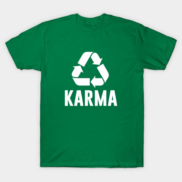 Karma Recycle T-Shirt by redsoldesign
